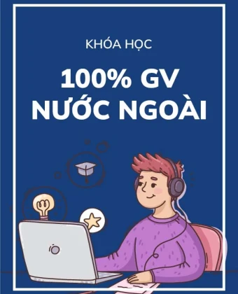 100% giáo viên nước ngoài online